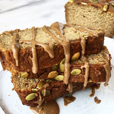 Maple Pecan Pumpkin Banana Bread