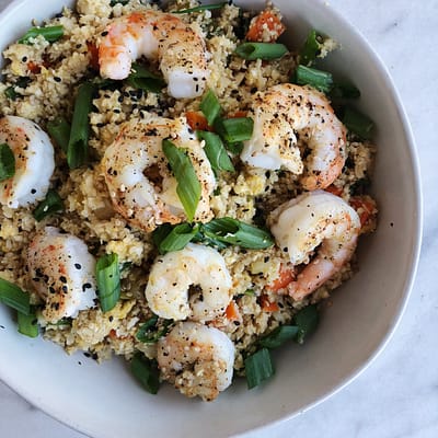 Shrimp Cauliflower Fried Rice