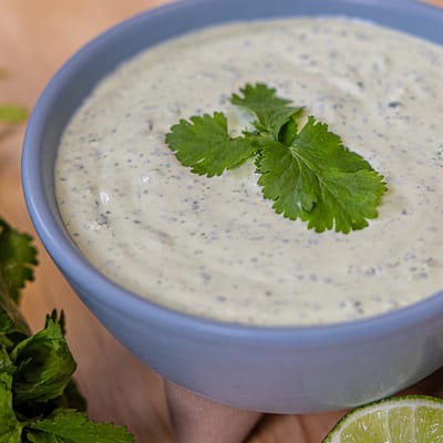Creamy Cilantro Jalapeño Sauce aka Navid’s Crack Dip