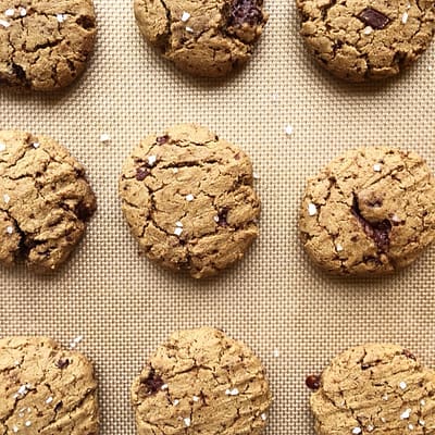 Pumpkin Chocolate Sea Salt Cookies