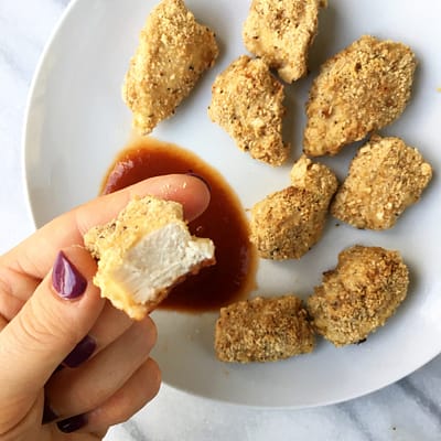 Crispy, Juicy Baked Paleo Chicken Nuggets