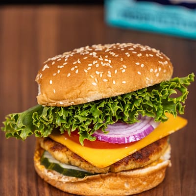The Original Smoked Trout Burger