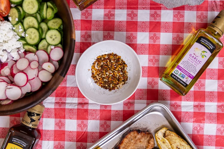 The Ultimate Summertime BBQ Spread featuring International Collection’s Premium Oils